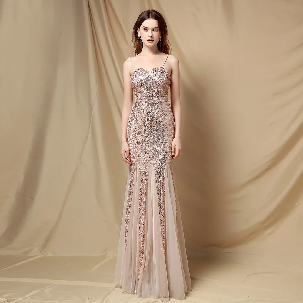 Vestido De Noche De Tirantes Con Escote Corazón Y Falda De Tul - EV436 — vista 5